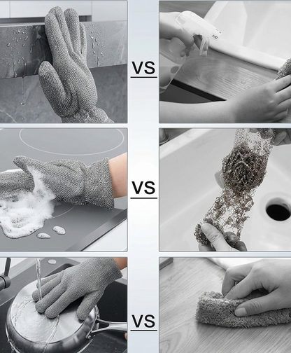 Steel Mesh Dishwashing Gloves (Set of 2)